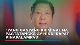 Marcos on VP Sara Duterte’s kill threat ‘Yan ay aking papalagan’  ABSCBN News [upl. by Isabeau227]