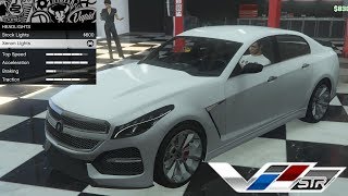 GTA 5  DLC Vehicle Customization  Albany VSTR Cadillac CTSV and Review [upl. by Jecoa]