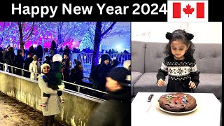 2024 ಹೊಸ ವರ್ಷದ ಮೊದಲ ವಿಡಿಯೋ Celebrating New Year 2024 in Canada 🇨🇦  Fire Work 🎆  Kannada Vlog [upl. by Atteniuq]