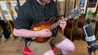 1970s Harmony H8025 “batwing” fstyle archtop mandolin [upl. by Ciredec488]