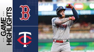 Red Sox vs Twins Game Highlights 61923  MLB Highlights [upl. by Aicittel796]