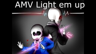 AMV Fall out Boy  Light em up Remix Glitchtale [upl. by Norraj]