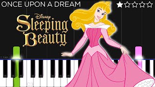 Once Upon A Dream  Sleeping BeautyMaleficent  EASY Piano Tutorial [upl. by Kingsly]