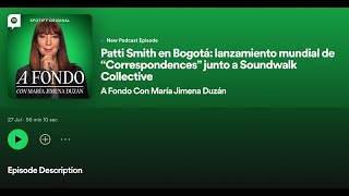 Patti Smith en Bogotá lanzamiento mundial de “Correspondences” junto a Soundwalk Collective [upl. by Aicelaf]