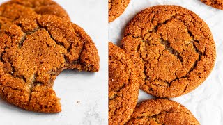 Chewy Ginger Molasses Cookies Recipe  How to make molasses cookies [upl. by Eskill]