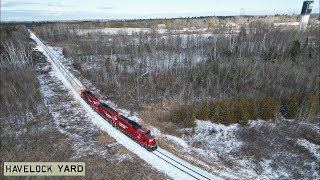 CPKC Work Train H06 from Blue Mountain [upl. by Brear702]