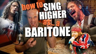 How to Sing Higher as a Baritone TWO Key Tips Pull From Ian Thornley Chris Cornell amp Others [upl. by Horatius]