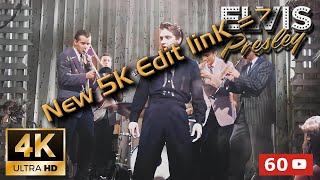 Elvis Presley 4K AI Colorized  Restored  Dixieland Rock 1958 [upl. by Annaig662]