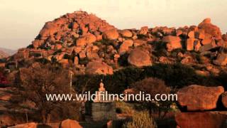 Warm glow over Hampi in Karnataka  once the richest city in the world [upl. by Maiah]