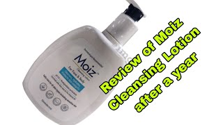 Moiz Cleansing Lotion Review after using it for 1 yearmoizcleansinglotionbestmildcleanser [upl. by Inverson]