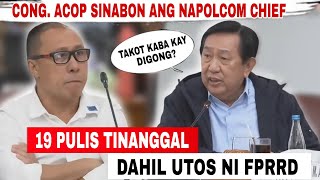 CONG ACOP HINDI NAPIGILIN ANG INIT NG ULO HEPE NG NAPOLCOM SINABON 19 PULIS TINANGGAL [upl. by Cyrillus832]