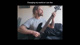 fearfactorymusic  Powershifter bass cover and lyric video [upl. by Marsland]