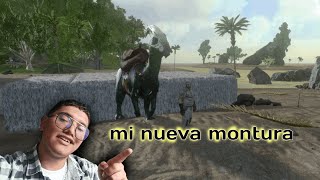 probando mi nueva montura en ark mobile  episodio  3 [upl. by Ayidan]