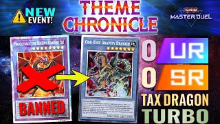 Theme Chronicles 0 UR 0 SR Tax Dragon Turbo Megalith Cheapest Troll Deck  YuGiOh Master Duel [upl. by Arved67]