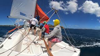 St Thomas International Regatta 2023 Up Wind Set Up  IC24 Urayo Sailing Team [upl. by Ylliw]