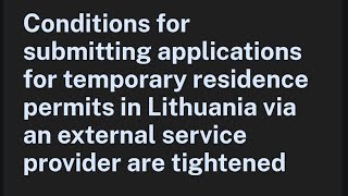 Lithuania TRP latest update Slovakia National D Visa Georgia work visa Schengen Visa 2024 [upl. by Brittne]