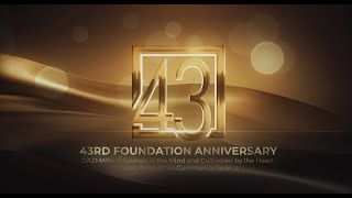 DAZSMA 43rd Foundation Anniversary Opening Program Morning Day 1 [upl. by Shelden]