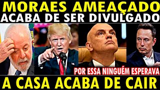 ESTÁ FORA M0RAES AMEAÇAD0 POR TRUMP A CASA CAIU BOLSONARO COMEMORA [upl. by Marya]