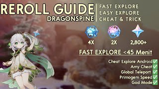 REROLL GUIDE Genshin Impact Cheat amp Hack Bagian Dragonspine Android [upl. by Lail]