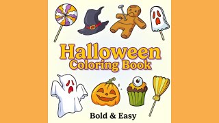 Halloween Coloring Book 🎃 flip through [upl. by Clayborne]