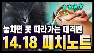 【패치노트】1코 4성이 생겨 롤체 인생 최대의 대격변 패치입니다 1418 김루윈의 패치 읽어주는 남자 롤토체스 시즌12 [upl. by Anires]