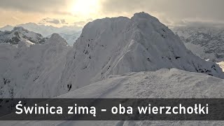 Świnica zimą  oba wierzchołki [upl. by Cowey631]