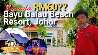 Bayu Balau Beach Resort pilihan TERBAIK Percutian di Desaru Johor [upl. by Ralyat852]