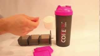 Core150® Pink Protein Shaker Bottle Review  Stack all your supplements on the move [upl. by Dumah]