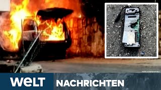 LIBANON Nach PagerAttacke Neue Welle von Explosionen WalkieTalkies fliegen in die Luft I STREAM [upl. by Esille]