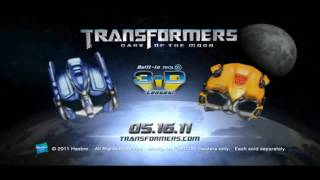 TRANSFORMERS 3 Dark Of The MoonOfficial Mask Robo Power RealD 3DTV Commercial [upl. by Pilloff]