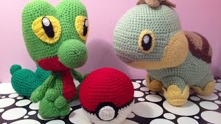 Treecko Turtwig Chingling Crochet Preview [upl. by Esorbma]