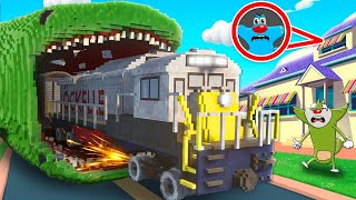 Giant Bloop vs Train In Teardown [upl. by Rexfourd]