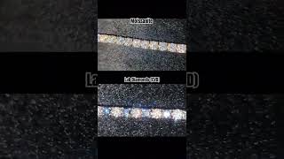 Moissanite vs Lab Diamonds Shine Comparison Moissanite Tennis amp CVD Tennis Bracelet shorts [upl. by Allmon]