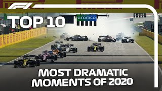 Top 10 Dramatic Moments of the 2020 F1 Season [upl. by Lavona]