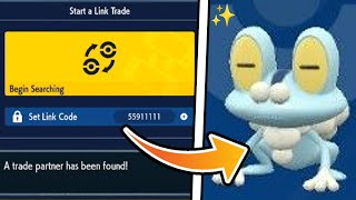 THIS LinkCode Trades You ✨SHINY FROAKIE✨Pokemon Scarlet amp Violet [upl. by Elianore]