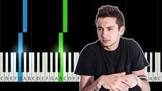 Twenty One Pilots  Anathema  EASY Piano Tutorial [upl. by Ahpla707]