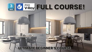 Vray for 3ds max for Absolute Beginners  Modelling and Rendering Tutorial [upl. by Candice]