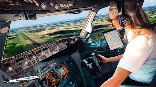 BOEING 737 WINDY TAKEOFF AMSTERDAM Airport RWY18L  Cockpit Views  Life Of An Airline Pilot [upl. by Warner]