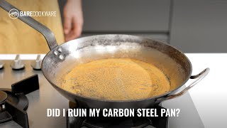 Did I Ruin My Carbon Steel Pan [upl. by Beyer305]