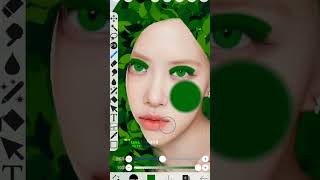 Rose Leaf 🌿 rose bprose blackpink apt viral ibispaintx paint [upl. by Schertz716]