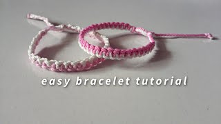 how to make easy bracelet  yarnivora [upl. by Raab]