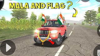 Indian Car Simulator 3D Me Flag Aur Mala Kaise Lagaye🤩 [upl. by Marasco754]