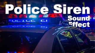 Police Siren Sound Effect No Copyright  gLOBALeARS [upl. by Eirok]