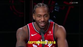 The Evolution of Kawhi Leonards Laugh [upl. by Llenart]