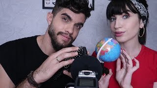 ASMR  MEU NOIVO TENTANDO FAZER ASMR sons de boca sussurros tapping [upl. by Adihahs]