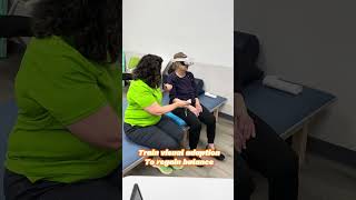 VR Technology Is Used To Treat Balance Patients phyiscaltherapy balance vestibular dizziness [upl. by Aicek618]