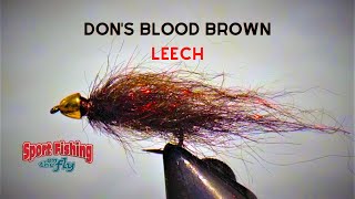 FLY TYING DONS BLOOD BROWN LEECH [upl. by Novar63]