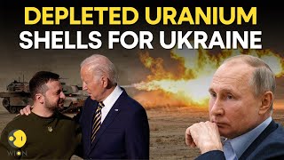 Why is US sending depleted uranium shells to Ukraine despite concerns  RussiaUkraine War LIVE [upl. by Anytsirk]