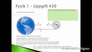 Fysik 1  Uppgift 439wmv [upl. by Ronym241]