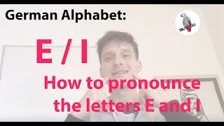 German alphabet learn how to pronounce the letters E and I [upl. by Dagley429]